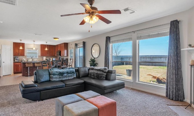 Houston House | King Suite, Jacuzzi Tub, Free WiFi, 15 Mins To Hobby Airport, Disney Plus, Netflix, Hulu, Green Space