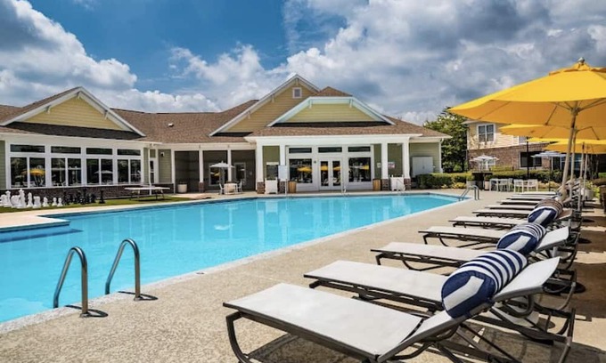 Charlotte Apartment | King suite with private bathroom. 2 bed & 2 full bath. Family and baby friendly.