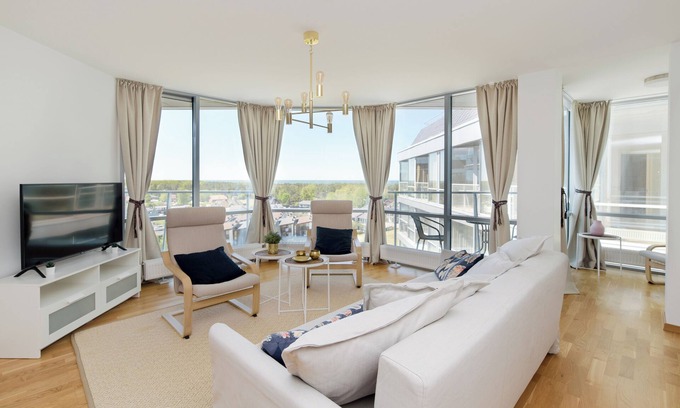 Sventoji Apartment | Kiro apartamentai Elija su vaizdu į jūrą