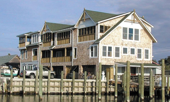 Ocracoke Condo | Knowing You: Harbor and sunsets views from screened porch