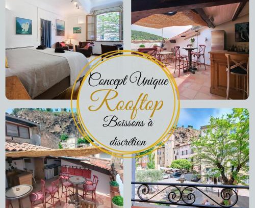 Cotignac Apartment | l'Azzuro, La Maison des Artistes, vue, Rooftop unique