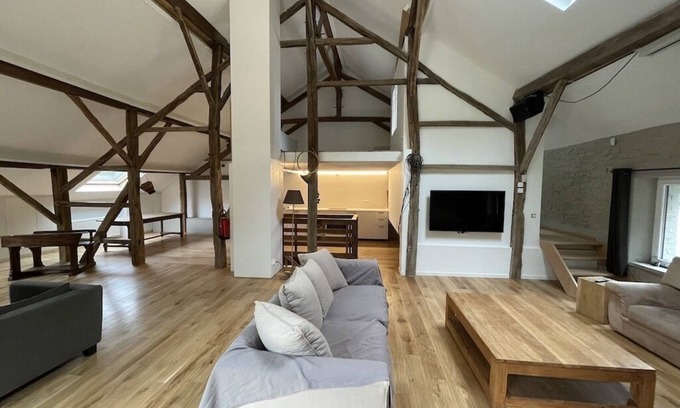 Our Apartment | La Clairière, a large loft under the roof