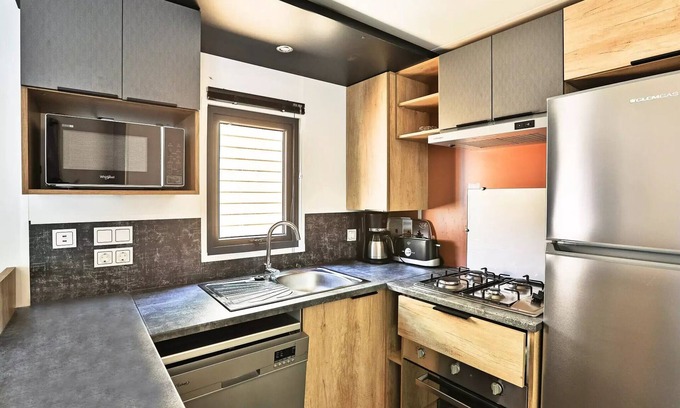 Berny Riviere House | La Croix du Vieux Pont campsite* - Mobil-home Premium Azure 4 rooms 6 people air-conditioned