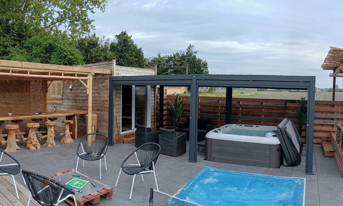 Oye-Plage House | La Parenthèse Inattendue - Private Jacuzzi & Sauna