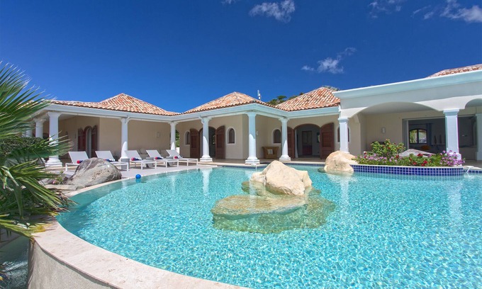 Les Terres Basses Villa | La Salamandre - Lagoon view Villa - Private Dock