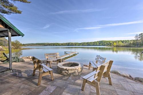 Lake Township House | Lake Cabin in Honor with Hot Tub, Dock and Sauna!