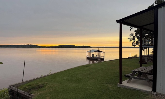 Checotah House | Lake Front House with Private Dock and boat rental available! Lake Eufala