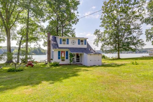 Coventry Lake House | Lakefront Cottage with Covered Porch and Dock!