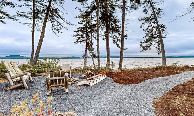 Northeast Somerset House | Lakefront, dog-friendly home with firepit & Moosehead/Mt. Kineo views