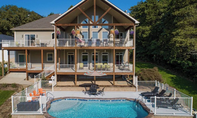Camdenton House | Lakefront House w/Pool, Boat Dock & views of Old Kinderhook Golf Course