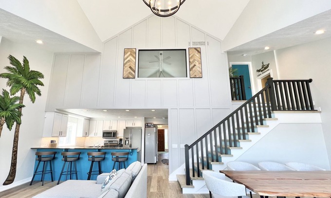 LaPlatte I House | Lakehouse with 3 Big Suites, Total of 6 Bedrooms 4 Baths, & HUGE Beach