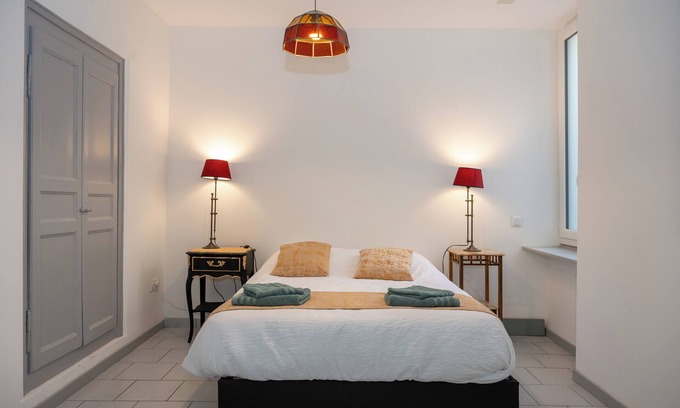 Saint-Vallier Apartment | Large 8-person duplex with mountain and Rhone views and outdoor parking.