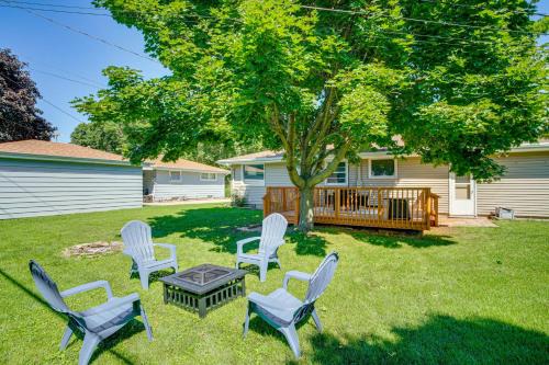 Sheboygan House | Large Backyard, Walk to Hospital Sheboygan Abode!