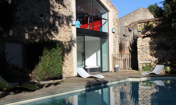 Saint-Loup-Lamaire Cottage | Large charming house with private pool, spa, sauna, hammam, gym