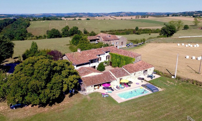Saint-Martin-Laguepie House | Large farmhouse with heated swimming pool for up to 14 people in exclusivity