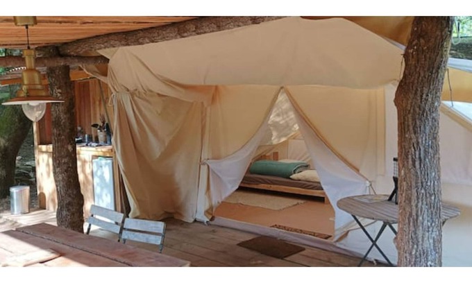 Saint-Eloy-les-Tuileries Cabin | Large furnished tent in the heart of nature