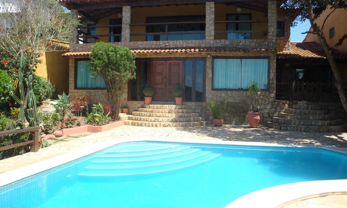 Buzios House | Large house in Geribá with 6 suites, pool, barbecue, garage, sea view