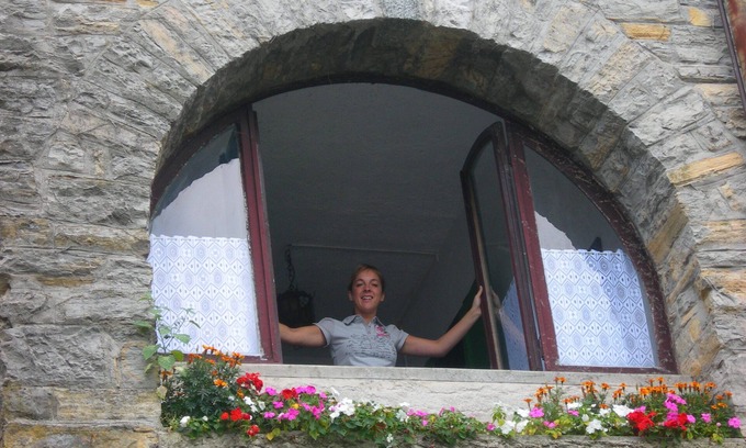 Molina Apartment | Large window with beautiful view