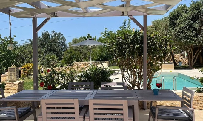 Erfoi House | LAST MINUTE MAY Charming House with 1000 m2 garden, private pool and excellent view