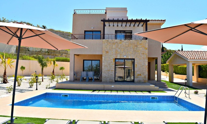 Latsi Villa | Latchi Beach Location - 4 Bedroom Luxury Villa - Private Pool -Amazing Sea Views
