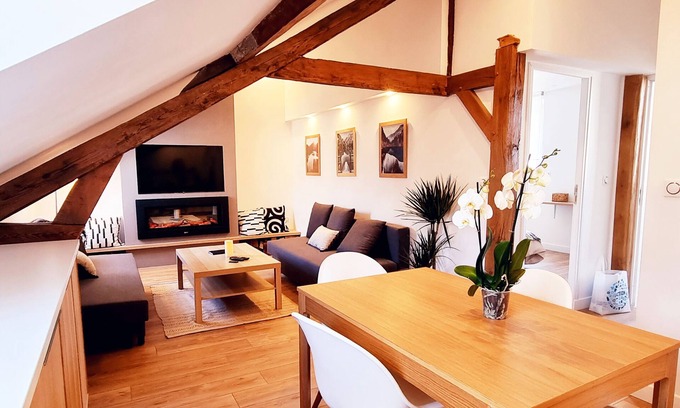 Cote Ouest Ormeaux Apartment | Le Châlet - Ultra Cocooning à 5 min Plage/Hypercentre