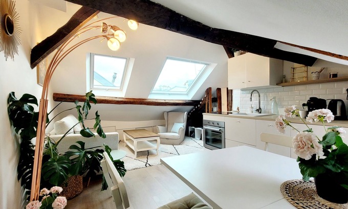 Notre-Dame Apartment | Le cosy Macaron - At the heart of Versailles