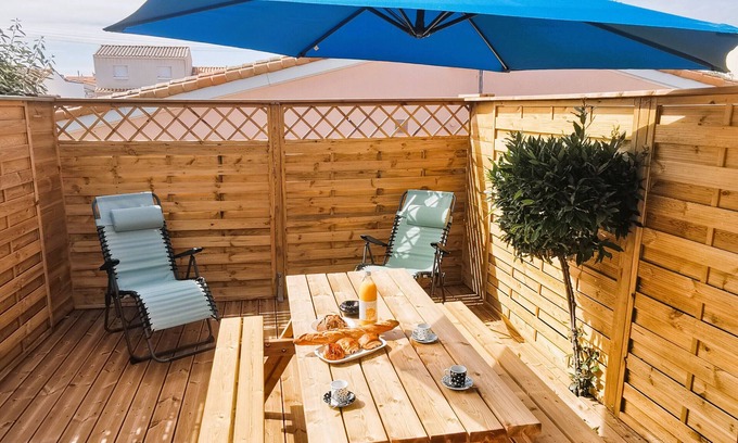 La Chaume Apartment | Le P'tit Chaumois 300m from the rocky coast