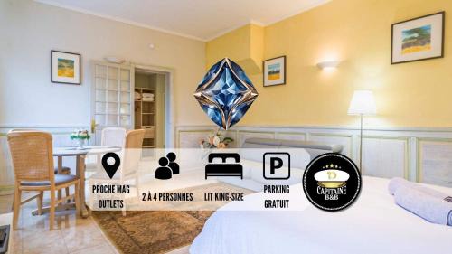 Pont-Sainte-Marie Apartment | Le SAPHIR - Confort - Proche Mag Outlet Troyes - Parking gratuit