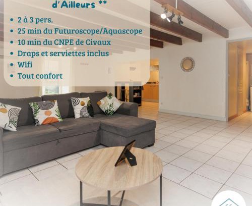 Lhommaize Apartment | LE SOUVENIR D'AILLEURS T2 65m2