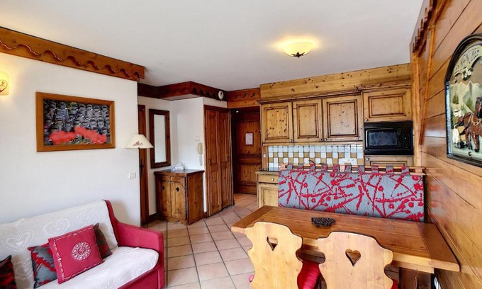 Reberty Apartment | Les Alpages de Reberty: Superbe 3 Pièces 37m², 2 Chambres, 6 Pers, Piscine, Spa, Hammam, Saunas - FR-1-178-328