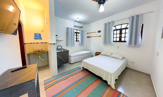 Pereque Apartment | Lindo Studio à 150m da Praia do Perequê