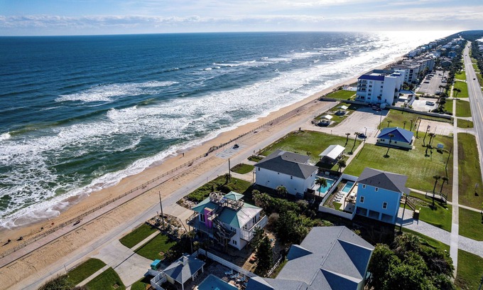Bethune Beach House | 'Little Latitude' High Tide - Oceanfront Home with Crow's Nest!