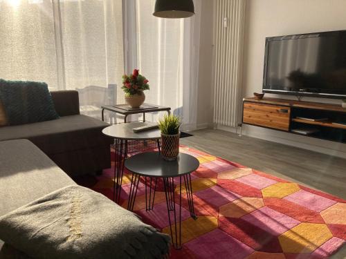 Saarbruecken Apartment | Living at Saarpartments -Adults only- 2 Bedroom, Netflix - Business & Holiday Apartments for Long- and Short term Stay, 3 min to Train Station, Secure E-Bike Parking!