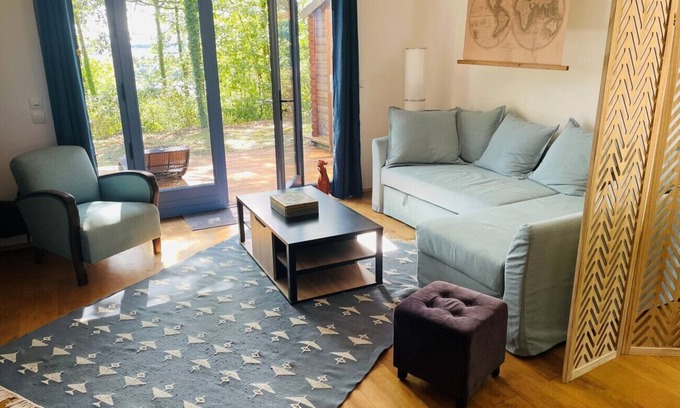 Chemille-sur-Indrois Ski Chalet | Lodge du Lac, nature escape near Beauval Zoo