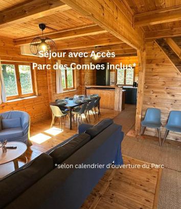 Le Creusot Ski Chalet | Lodge du Parc des Combes avec Accès Parc inclus selon calendrier ouverture Parc