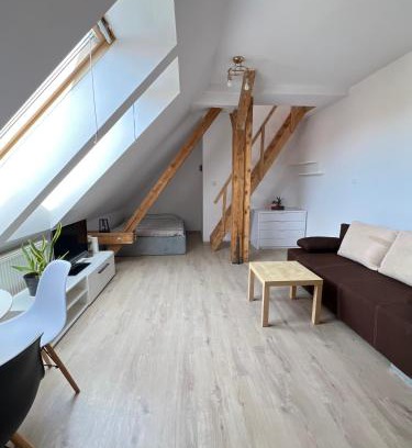 Elk Apartment | Loft pod belką