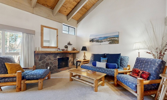 South Lake Tahoe Condo | Lofted gem close to the lake with pool, hot tub, beach access & WiFi