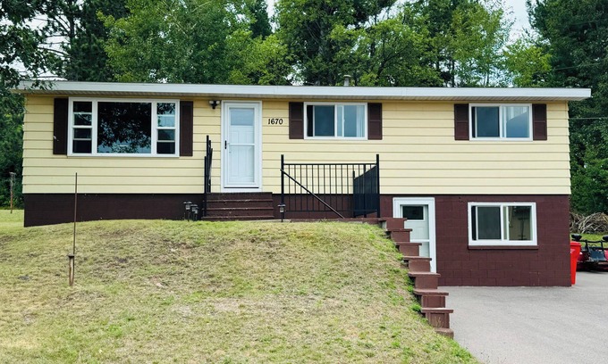 West Ishpeming House | Lots of parking. There is now Snowmobile trail access from rental