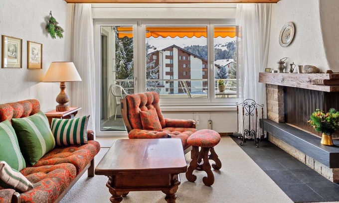 Parpan Apartment | Lovely apartment for 3 people with TV and balcony