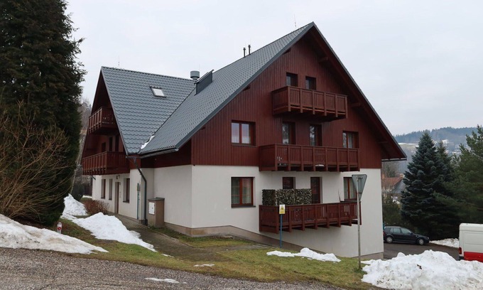 Rokytnice nad Jizerou Apartment | Lovely apartment for 4 guests with WIFI, TV, balcony, pets allowed, panoramic view and parking