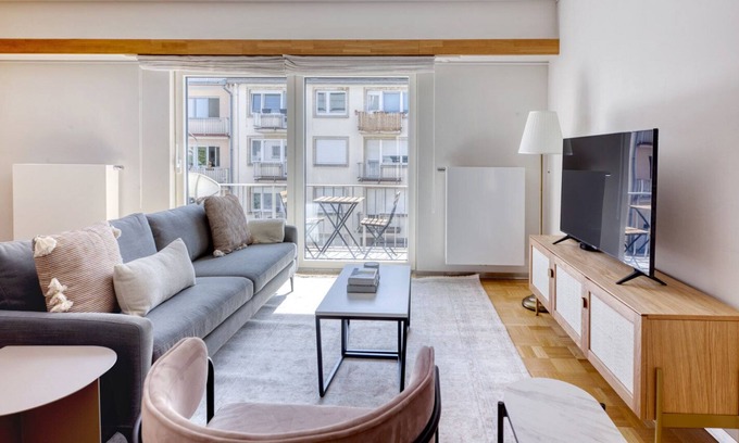 Hollerich Apartment | Lovely Merl 2BR w/ Balconies & Elevator, nr Bus Station, by Blueground