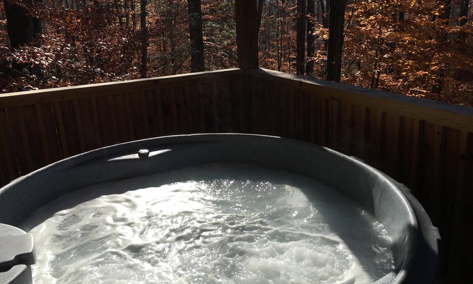 Candler Cabin | Lovey Dovey Hot Tub, Fireplace, Romantic, View, Free WiFi, Pet Friendly