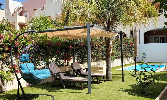Las Herrerias Apartment | LOW GROUND FLOOR in the FIRST LINE of Vera with private pool!