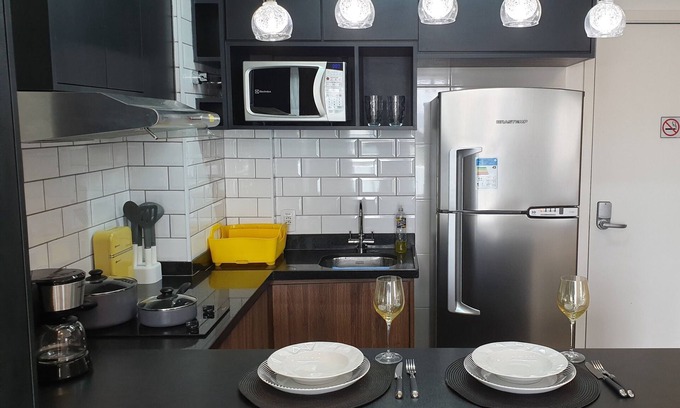 Sao Paulo Apartment | Luxury Queen Bed Downtown - EZ Tower & Rochavera Corporate next door