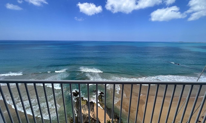 La Pared Condo | Luquillo Oceanfront Balcony Suite Near El Yunque with private beach access