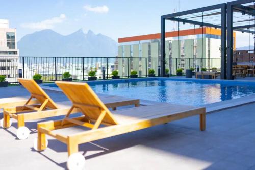 Monterrey Centro Apartment | Lux 2 bedroom apartment, swimming pool, gym and free parking spot in Macro Plaza area