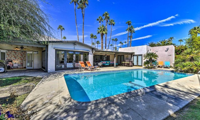 Deep Well Ranch House | Luxe Palm Springs Home with Backyard Oasis!