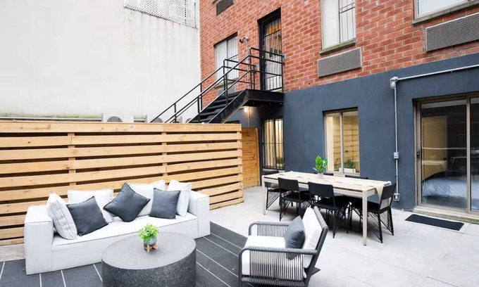 Central Park South Apartment | Luxurious 1BR w/Private Patio near Central Park