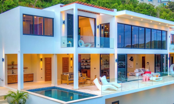 Great Mountain Villa | Luxurious 4-bed, 4-bath villa with pool and spectacular marina and ocean views