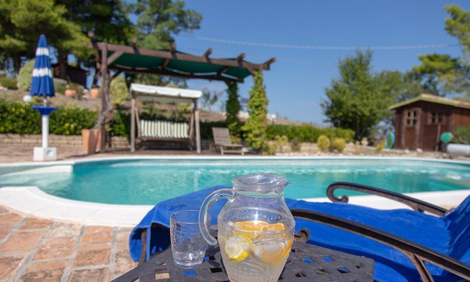 Citta Sant'Angelo Villa | Luxurious Hilltop Villa, swimming pool, glorious panoramic views and olive grove